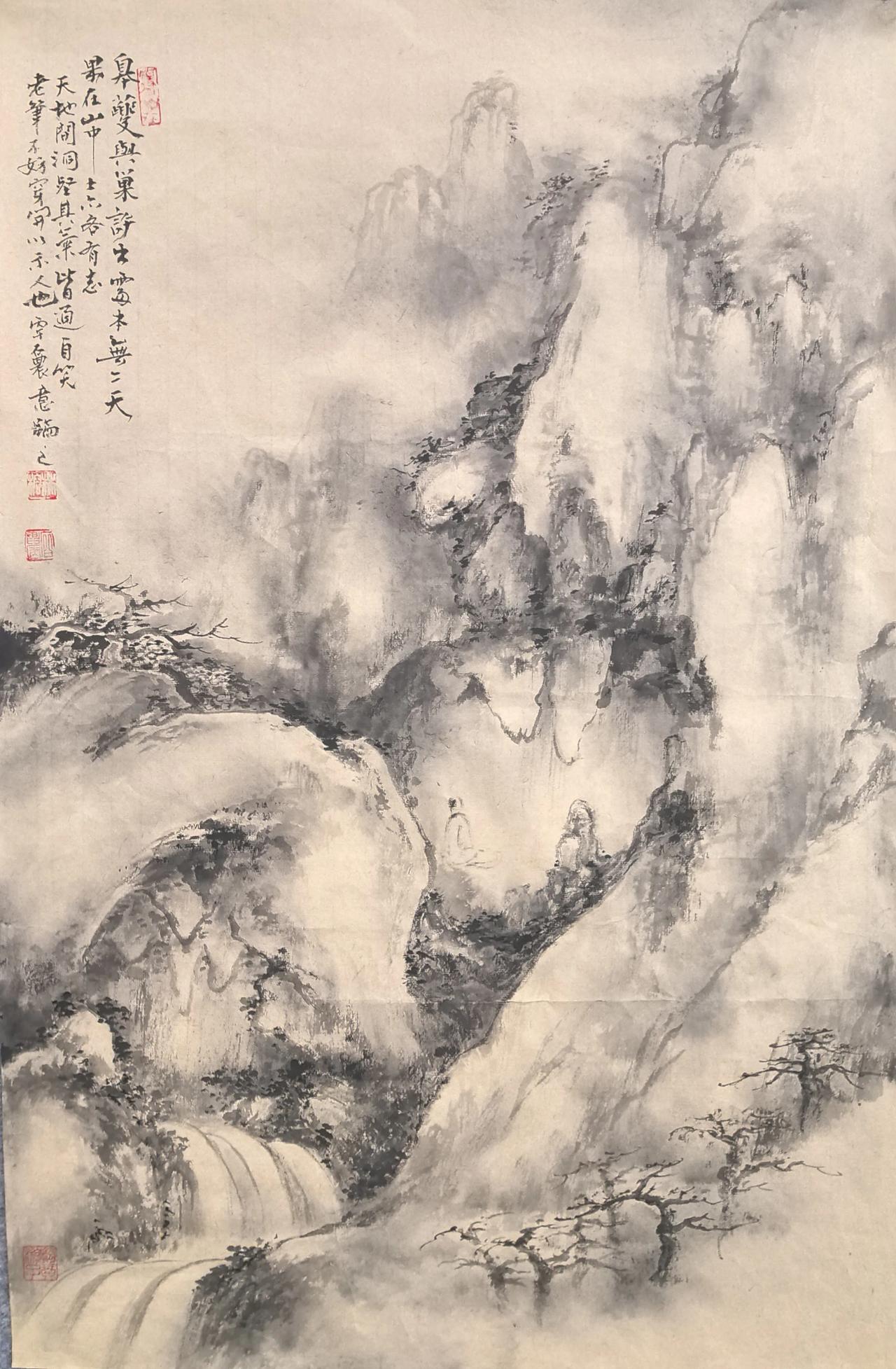 画不习传统，就是学拳不站桩。林榕传统山水画欣赏
