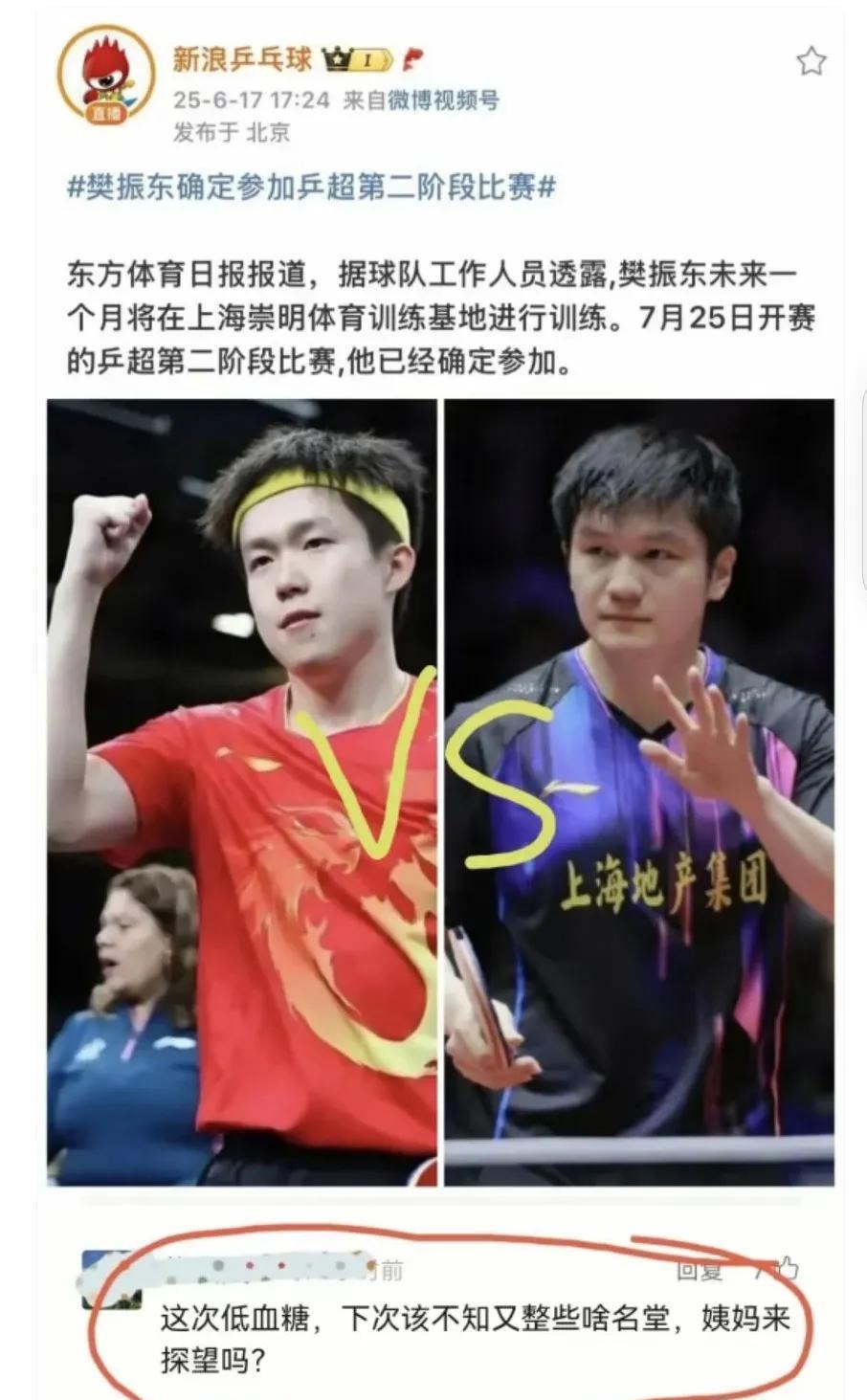 下个月“东楚霸王”赛场见？！之前传闻小胖打完第一阶段的乒超联赛就返回欧洲赛场，