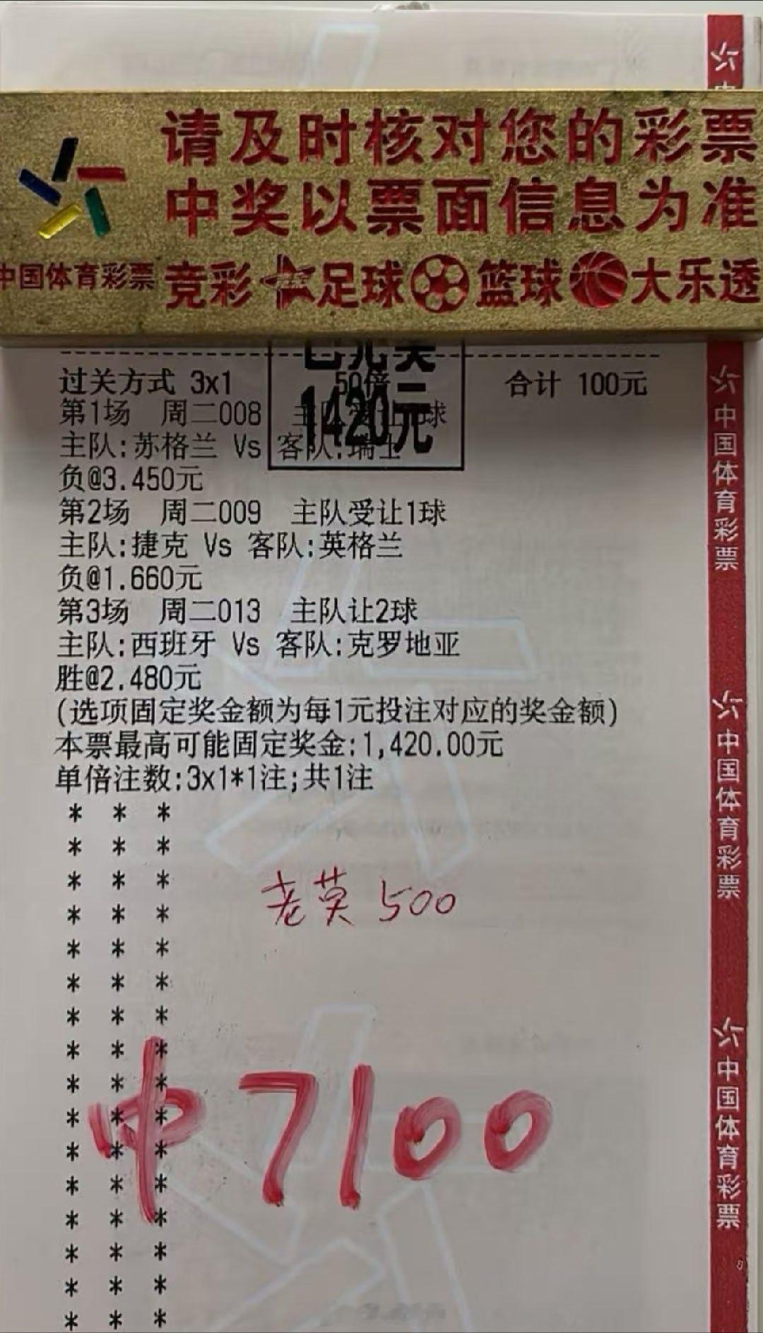 14倍三串方向都打穿，7Q到手，爽歪歪啊足球​​​