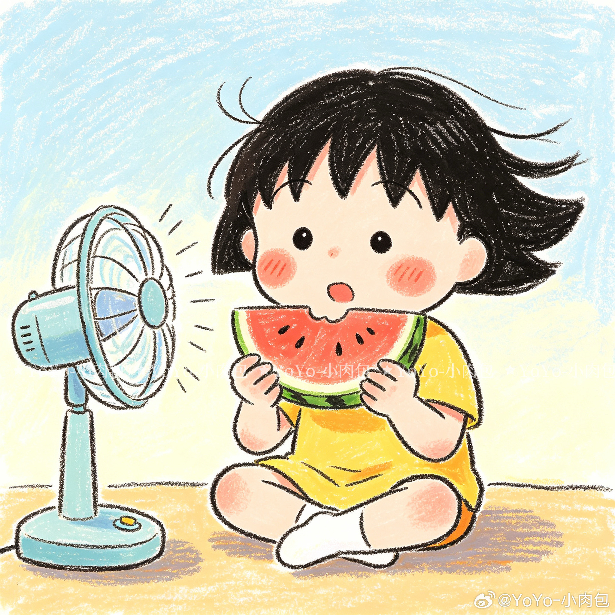 樱桃小丸子蜡笔风头像第二弹樱桃小丸子樱桃小丸子动漫头像