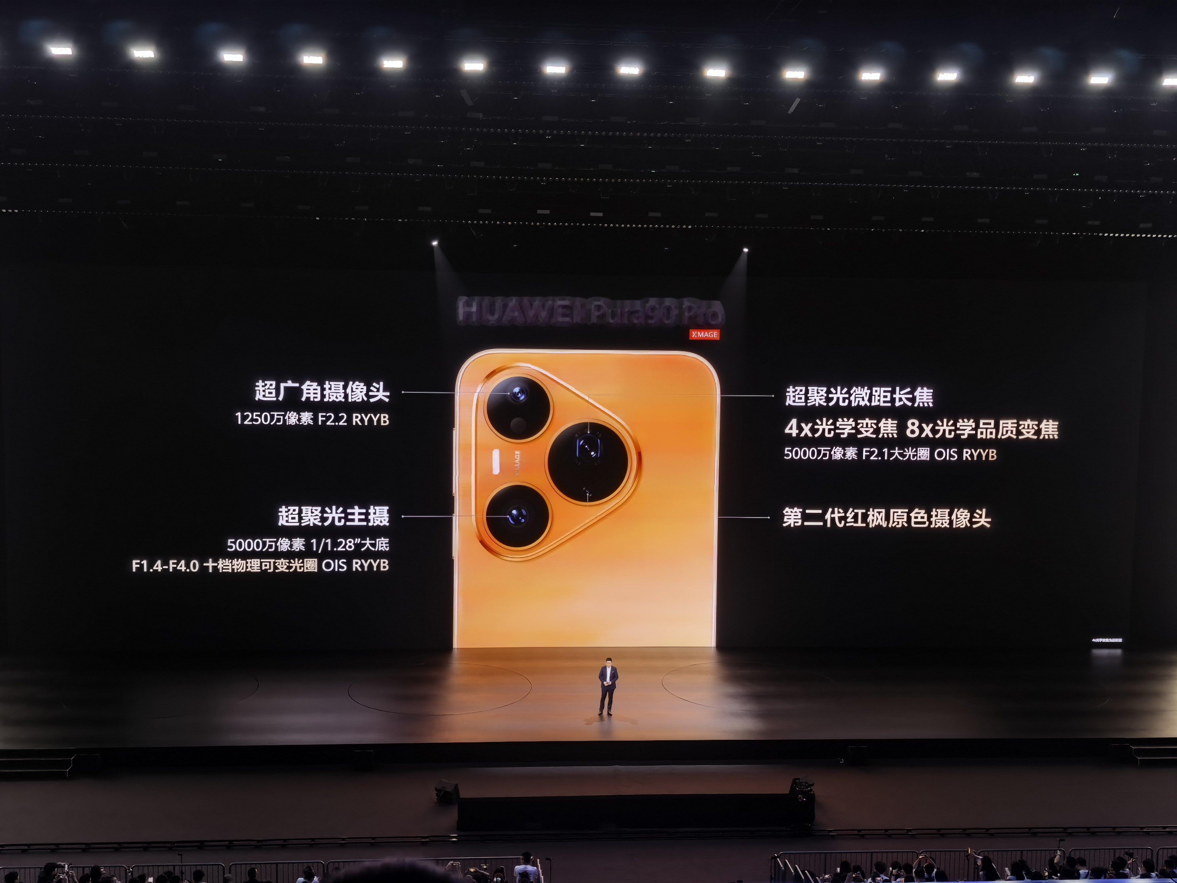 Pura90Pro和ProMax都用了颗1/1.28十档可变光圈RYYB的