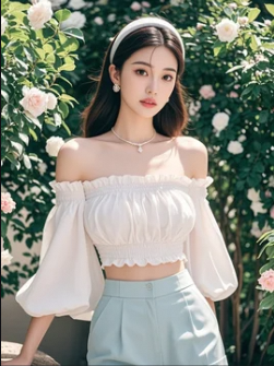 最后灵魂一问：你们觉得她像不像刚从画里走出来的仙女？