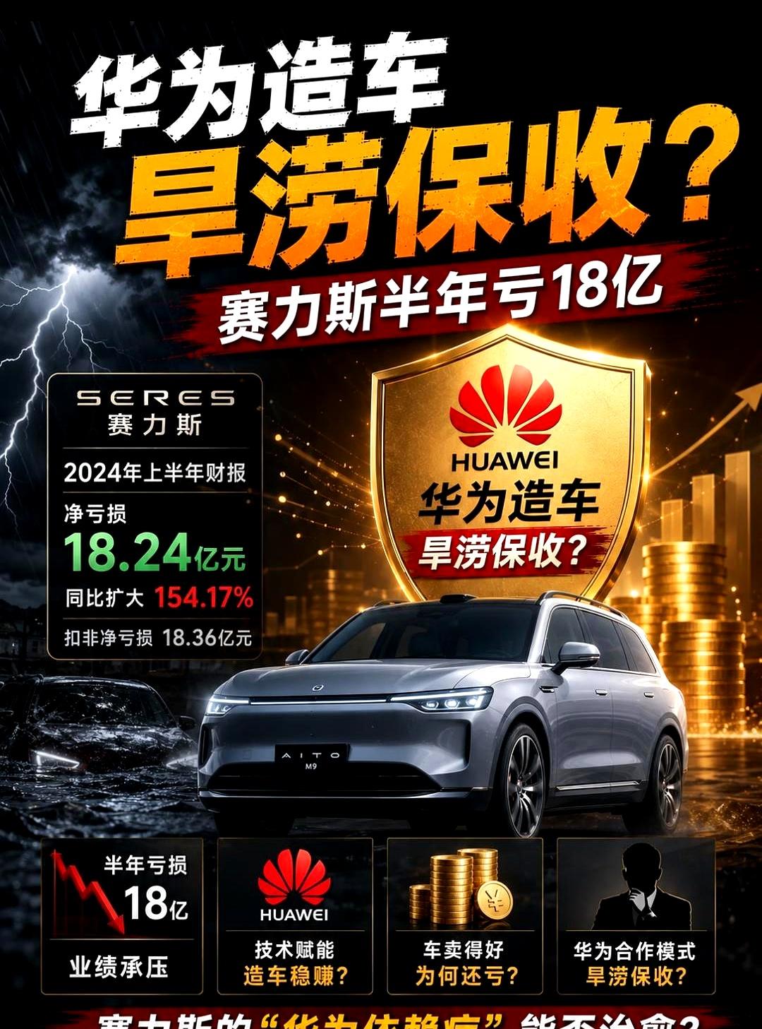 华为和赛力斯这回把“婚前协议”敲定了，2.0模式开跑。赛力斯不光拿到零部件采购
