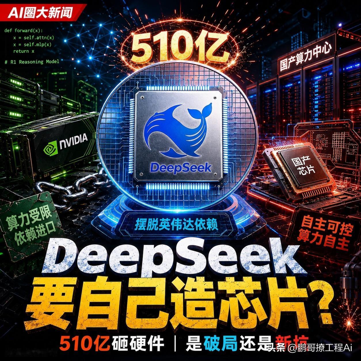 AI圈炸了个大新闻：一直靠算法优化出圈的DeepSeek，居然要自己造芯片了。