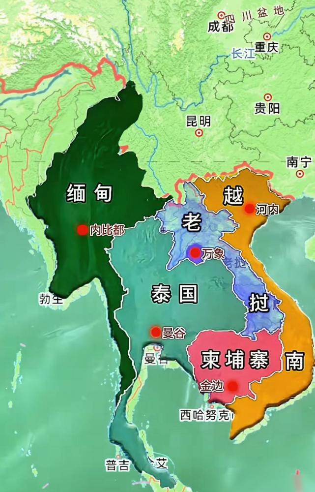 中南半岛是一块神奇的地方，历史上中南半岛从未出现完全统一的王朝或者帝国。最近