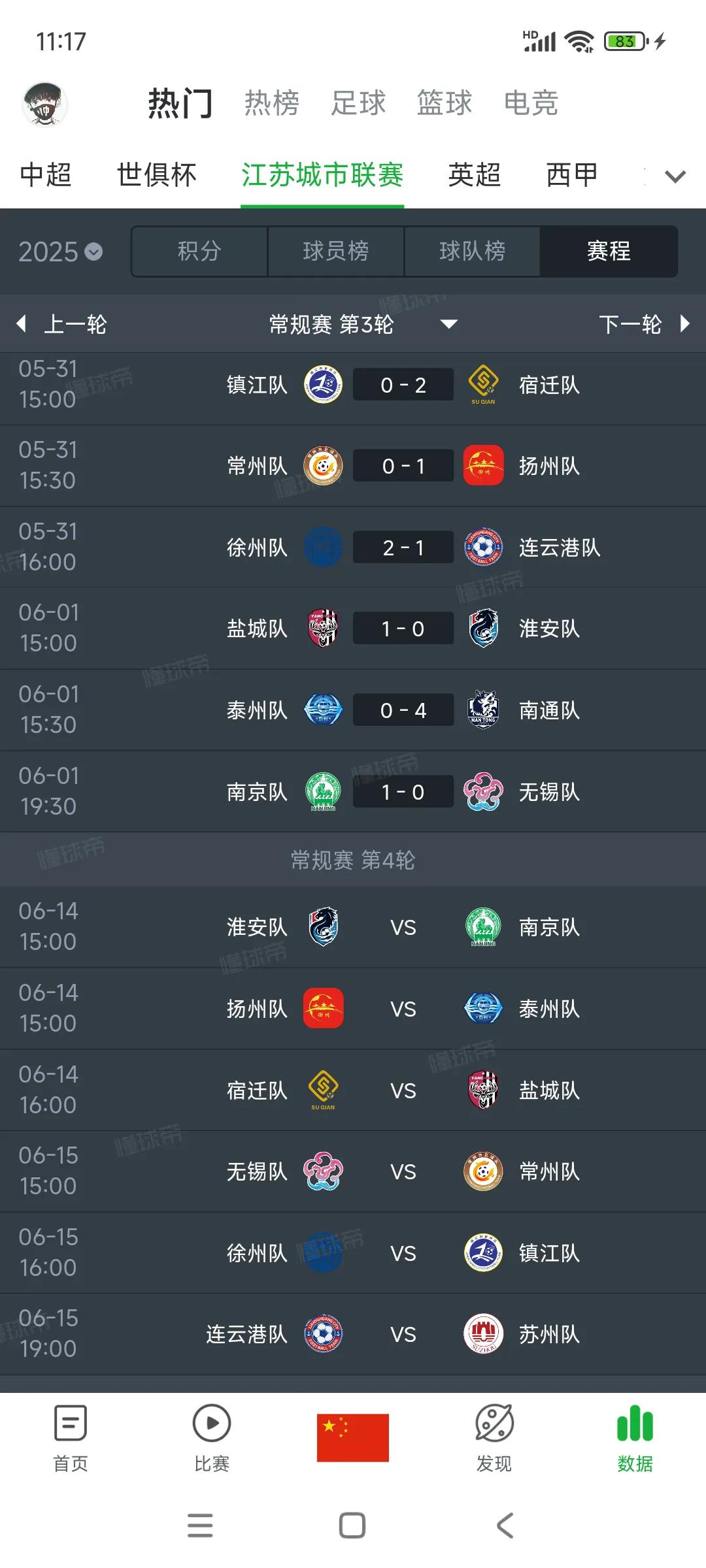 网上全是苏超的段子，很想看苏超了，结果下轮在10天以后。今年苏超流量大，中超