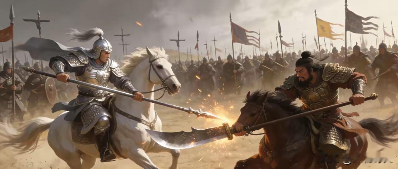 穰山阵前，赵云与许褚已酣战三十回合。观战的曹仁额头青筋暴起，冷汗顺着脊背往下淌，