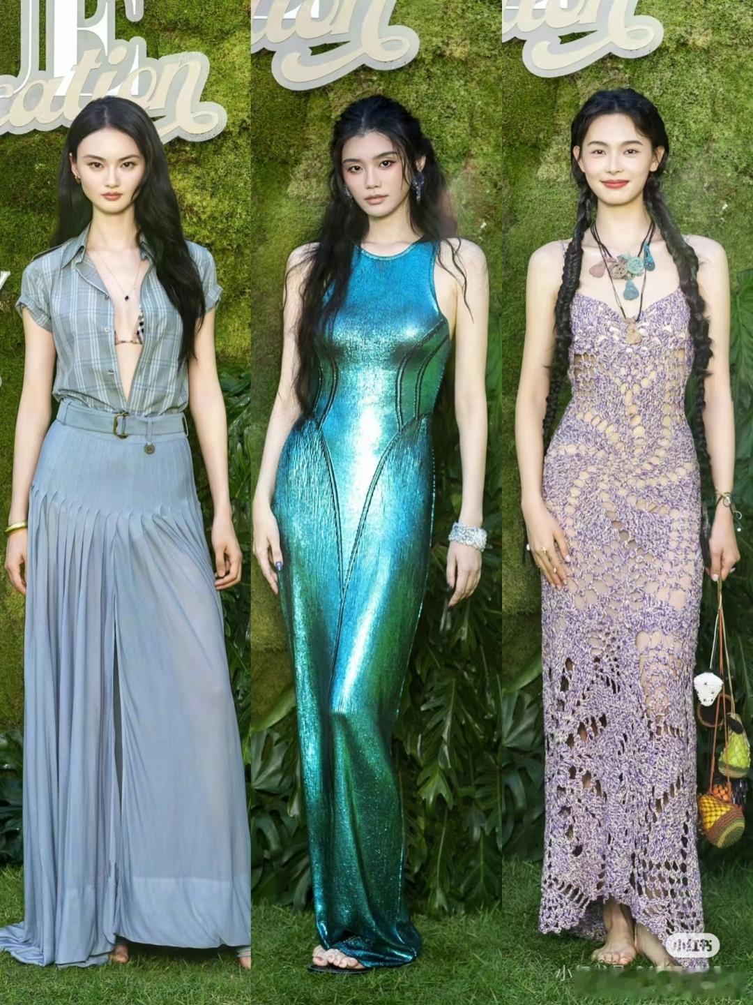 昨天VogueVacation三位超模的造型～奚梦瑶、贺聪、赵佳丽VOGUE海