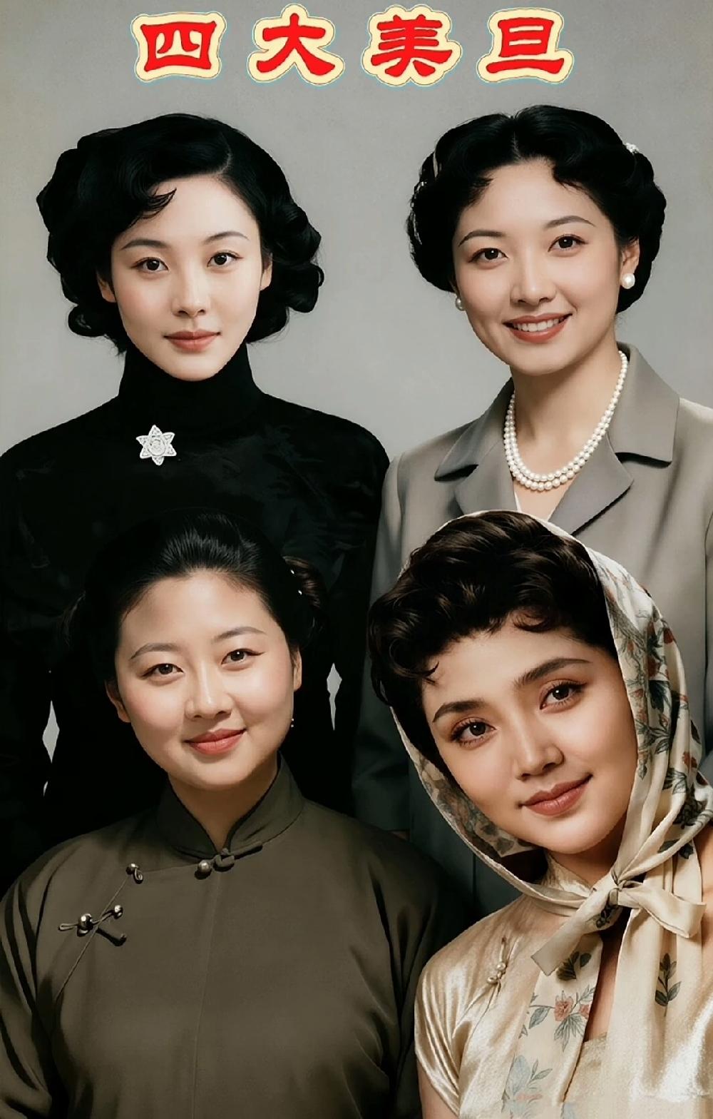 这张照片可以封神了，京剧界四大美旦各有各的绝代风华，四人美出不同韵味，美得各有千