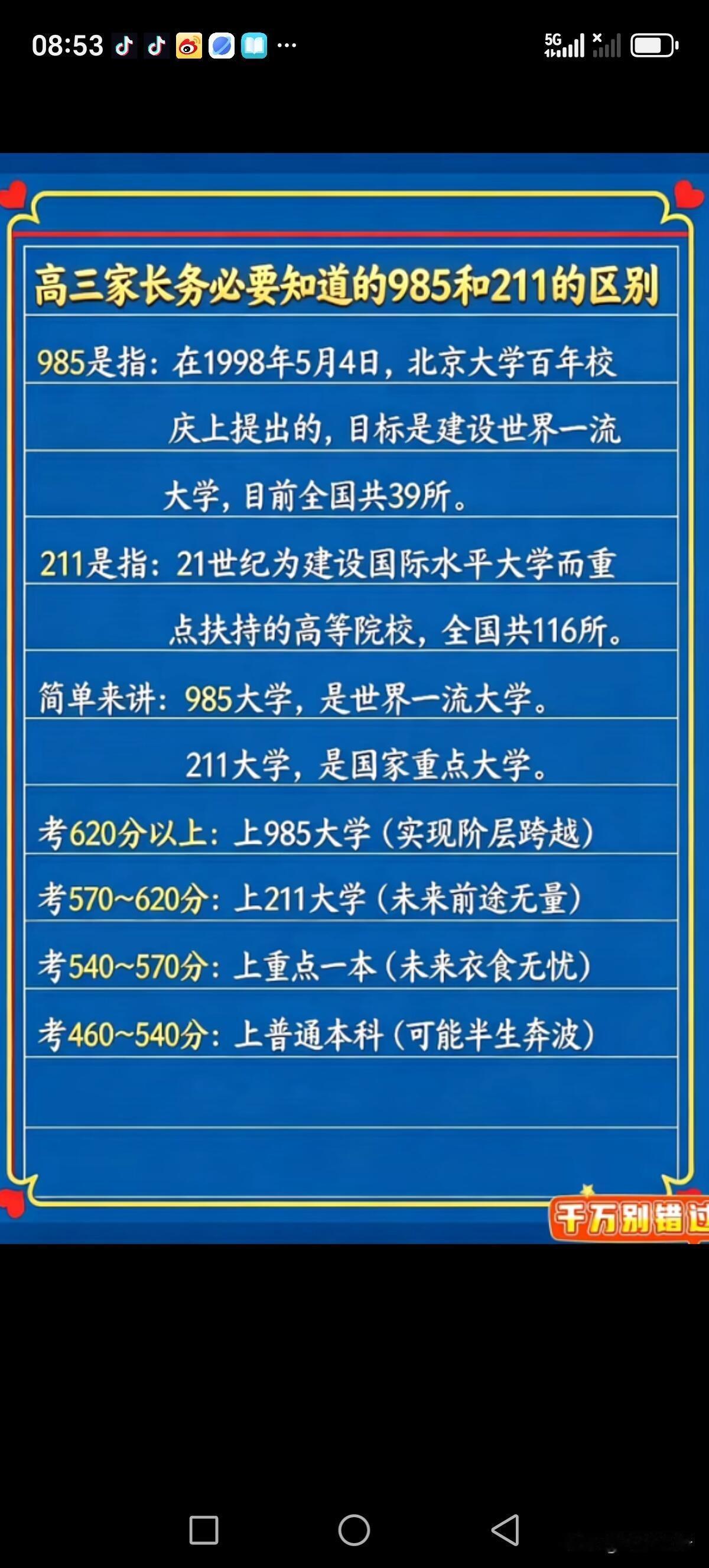 中国大学排行榜"高考志愿填报"就业前景好的专业"985和211大学