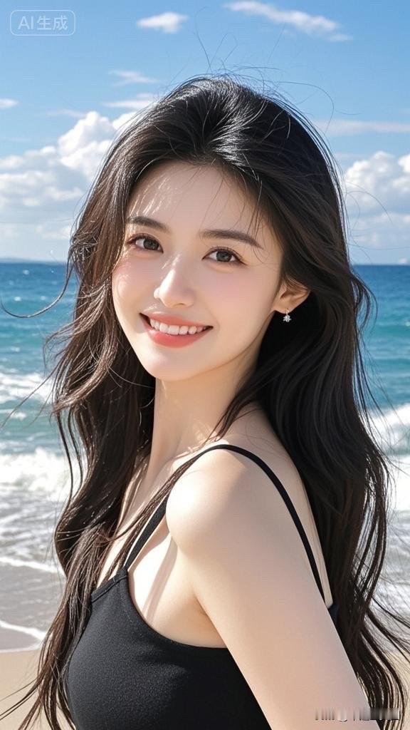 阳光沙滩，笑靥如花，海风轻拂，美好时光