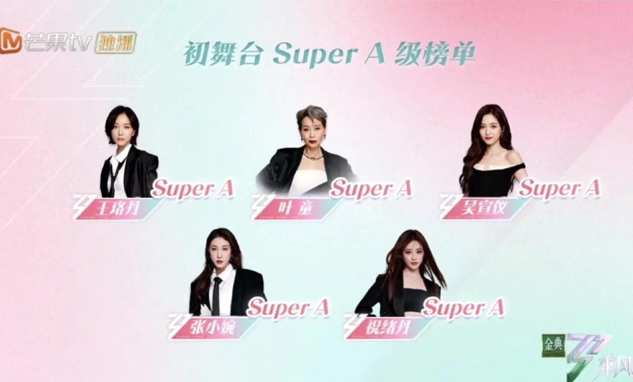 浪姐初舞台五个SuperA的名额，为什么最后一个会是祝绪丹？前四个Supe