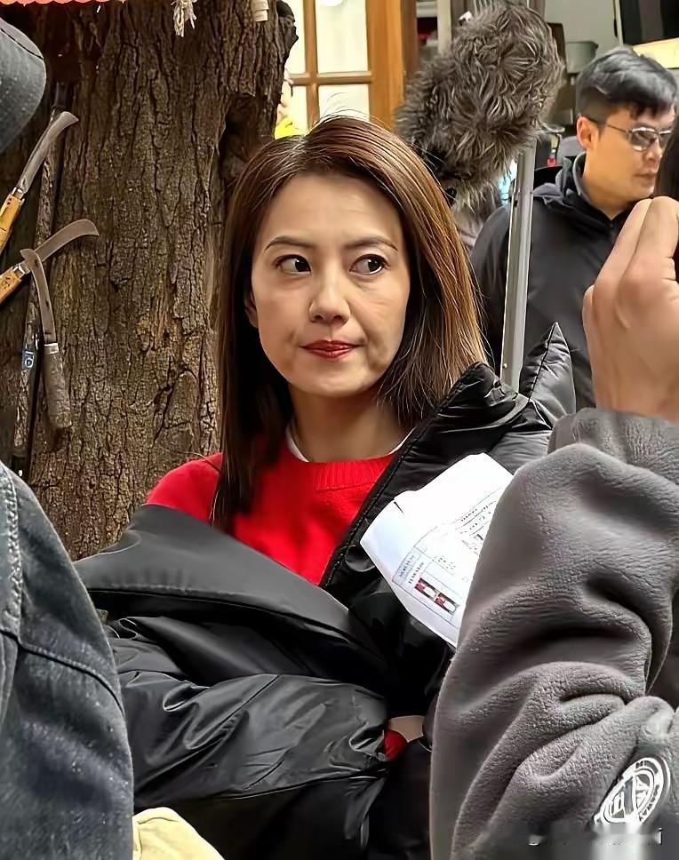 这可是曾经的女神啊，怎么一下子颜值下滑的这么厉害，眼袋深，法令纹很深，脸部还有点