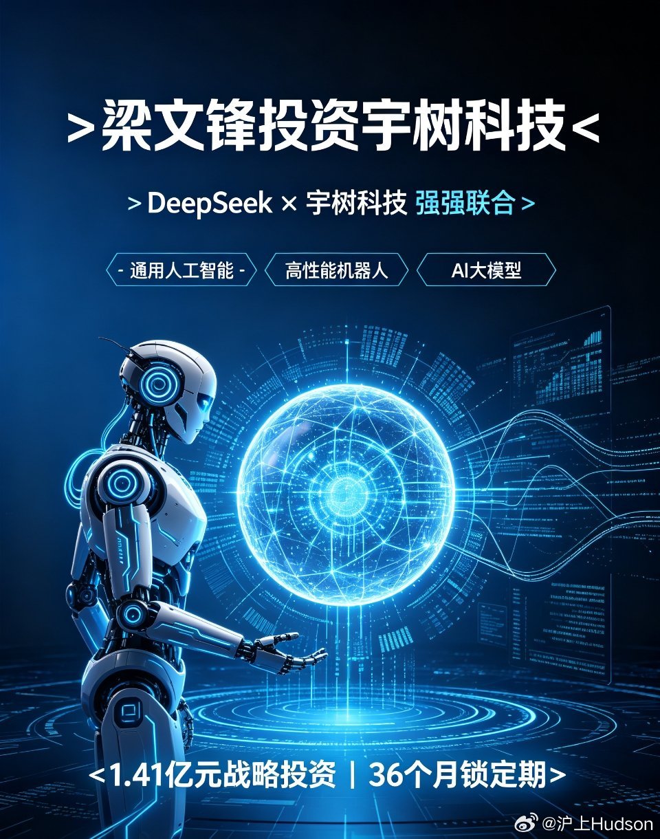 梁文锋投资宇树科技王兴兴回应宇树科技DeepSeek合作AI具身智能迎来史诗级强