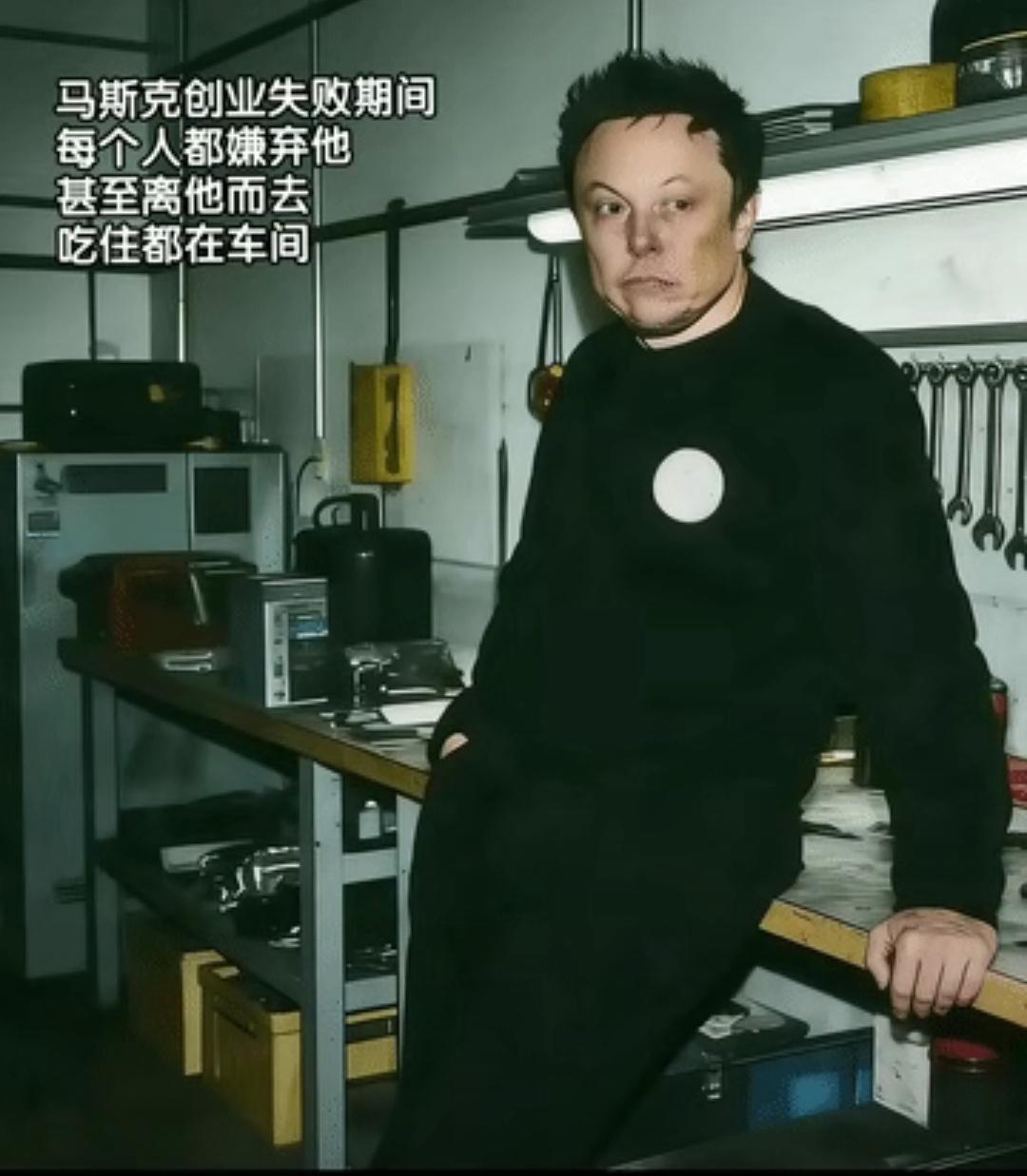 马斯克曾经很落魄