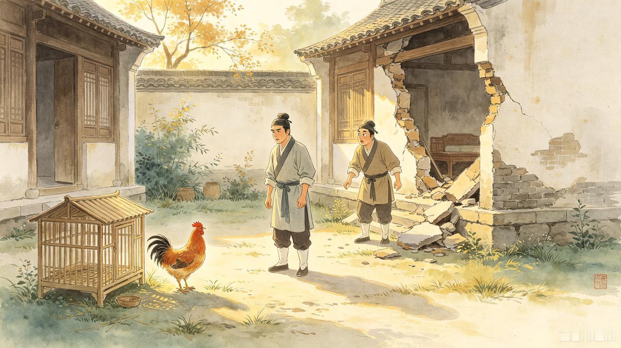 明朝人左先，有一次出门远游，夜投友人家借宿。友人热情，要杀鸡待客。左先见那鸡