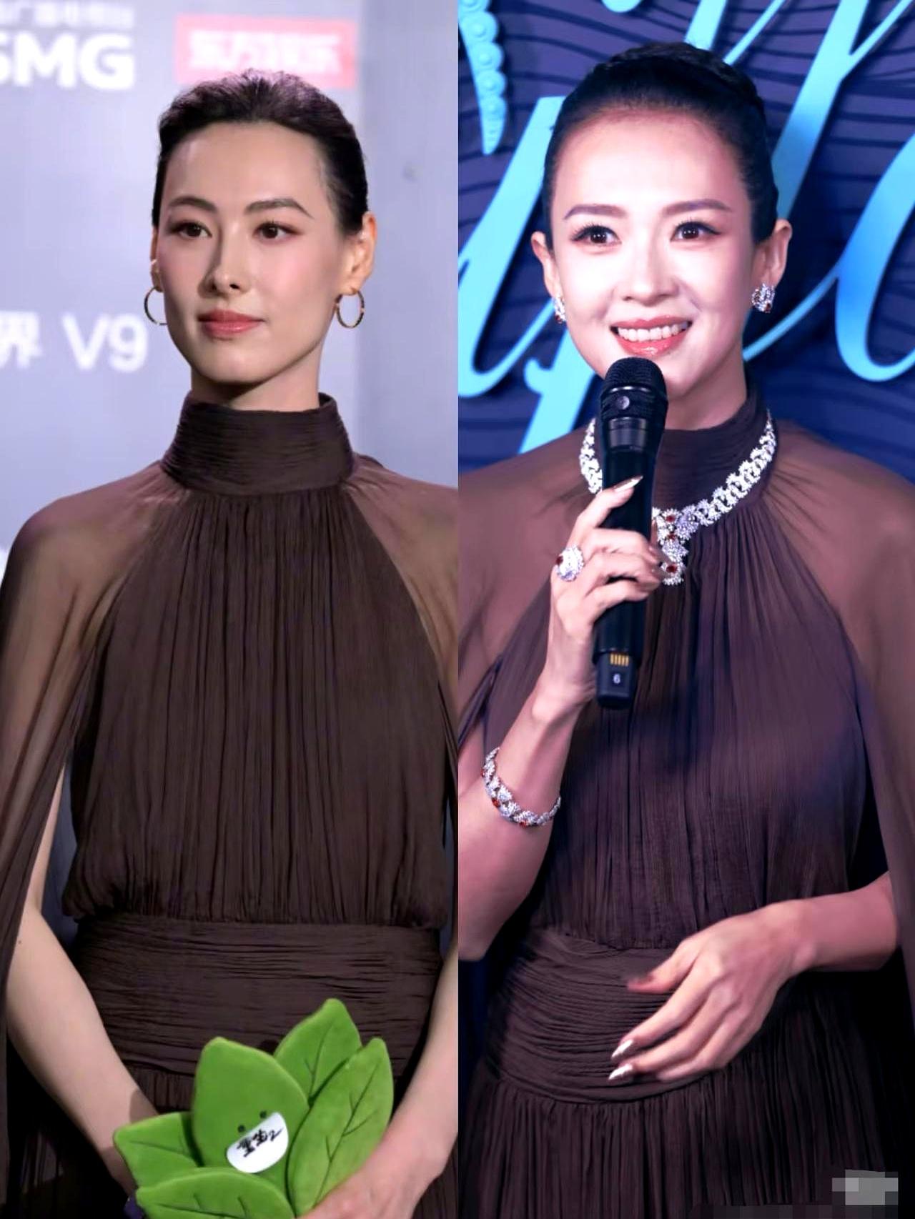 原来真的会有一种情况：首饰越多，反而越显得多余。梁洛施这次就很有这种感觉，明明