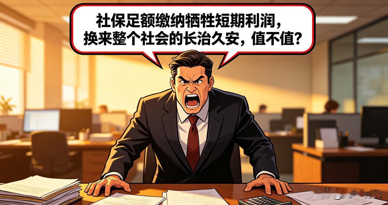 社保足额缴纳不是“要钱”，是国家在托举未来3亿老人的养老底线各位老板，最近有