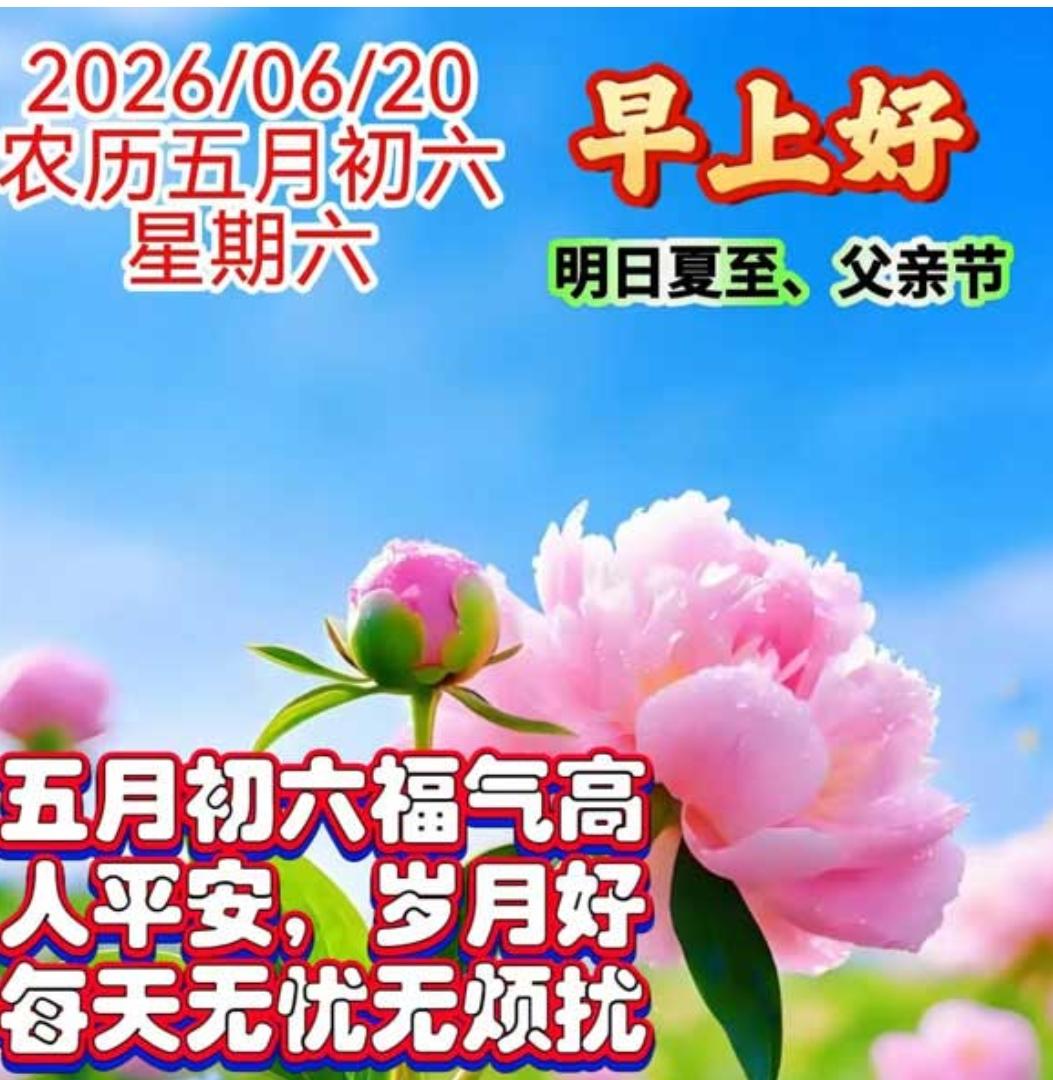 新的一天又来临，多微笑，心态佳；美好祝福送给你，常问候，心情好；愿你事事