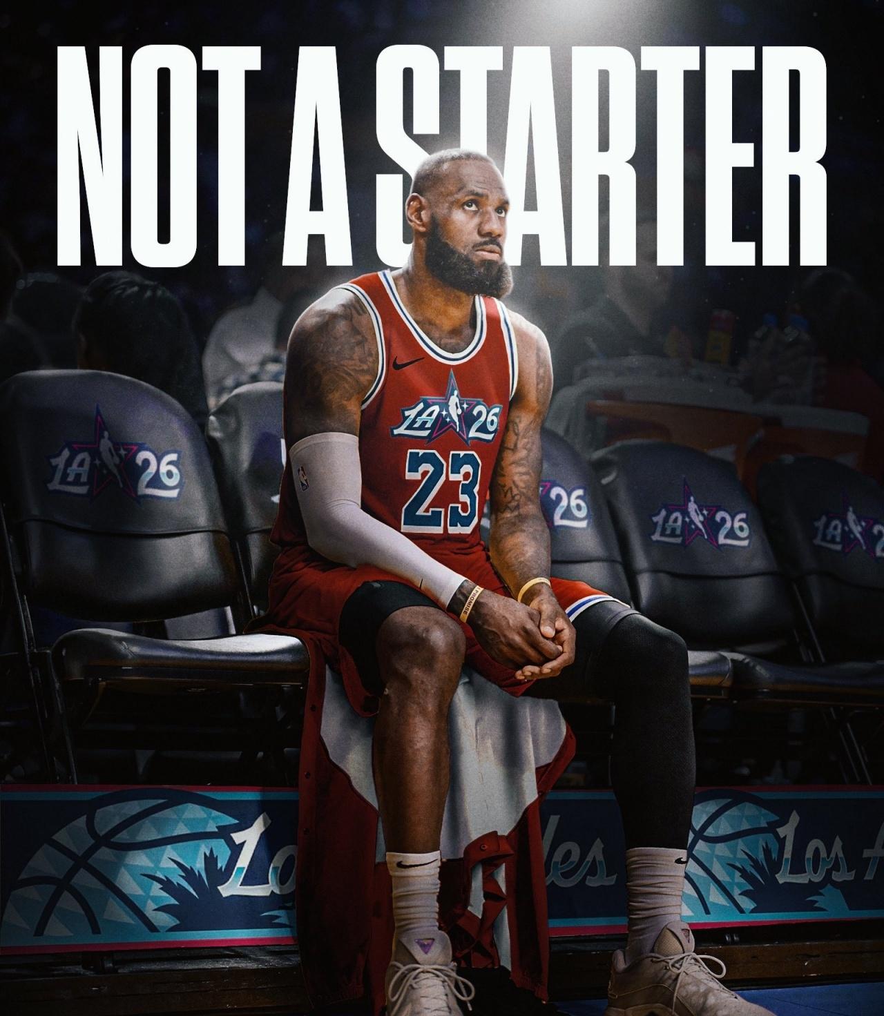 26年状态火爆的詹姆斯为什么没有进入全明星首发？1、去年的事件影响太大了，去