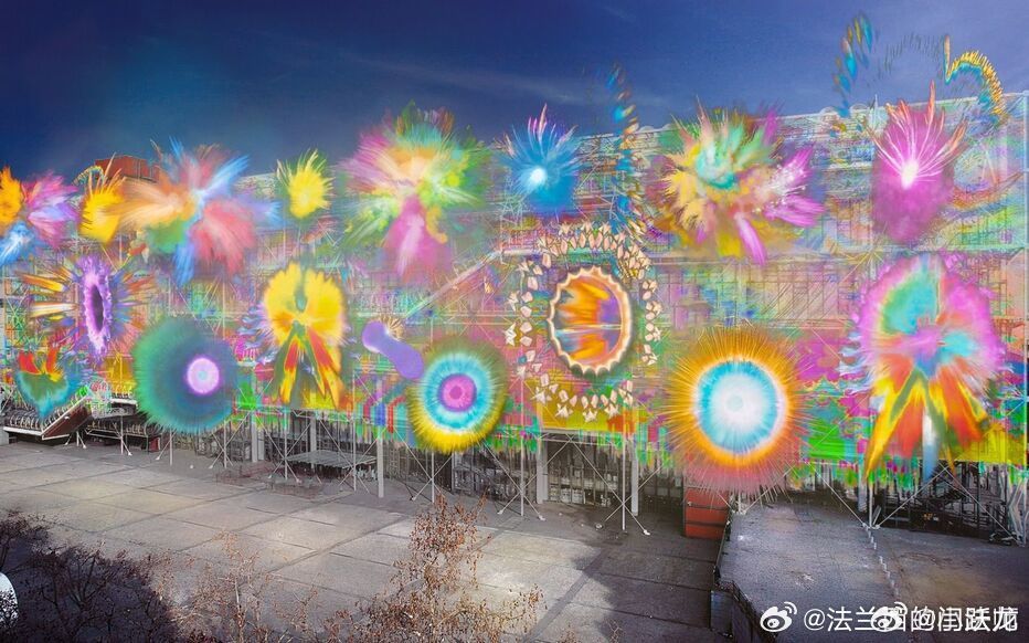 蔡国强又炸了巴黎蓬皮杜当地时间2025年10月22日下午，著名艺术家蔡国强为即将