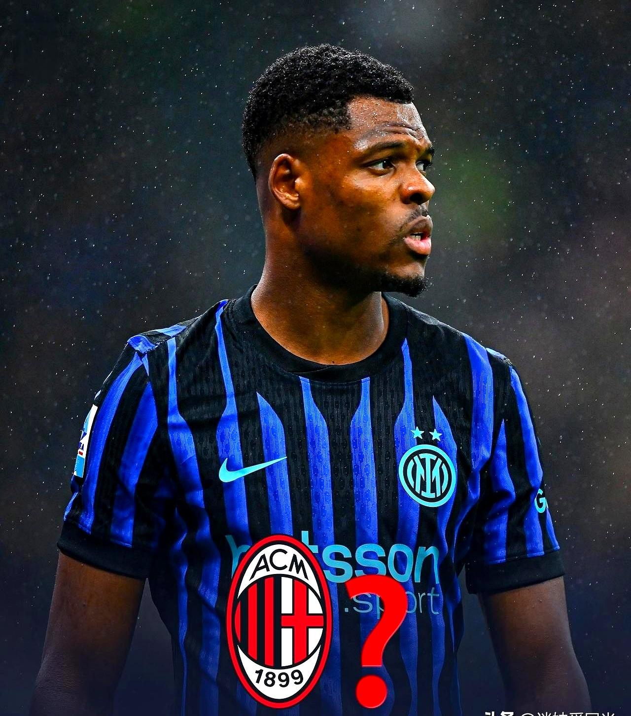 国米右路大腿邓弗里斯，伤得比想的要重。米兰德比和欧冠打马竞，这两场硬仗他都得歇着