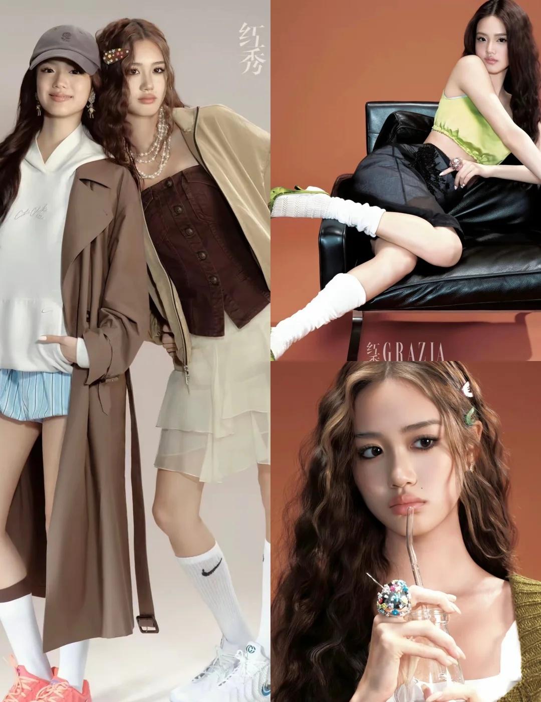 钟丽缇女儿是真好看啊😍钟丽缇两个女儿登上了时尚杂志封面，我的天呢，这也太美了