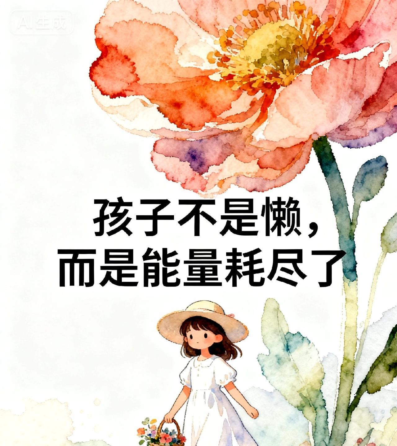 孩子不是懒，而是能量耗尽了常听家长抱怨，“我家孩子太懒了，喊不动、学不进、没精