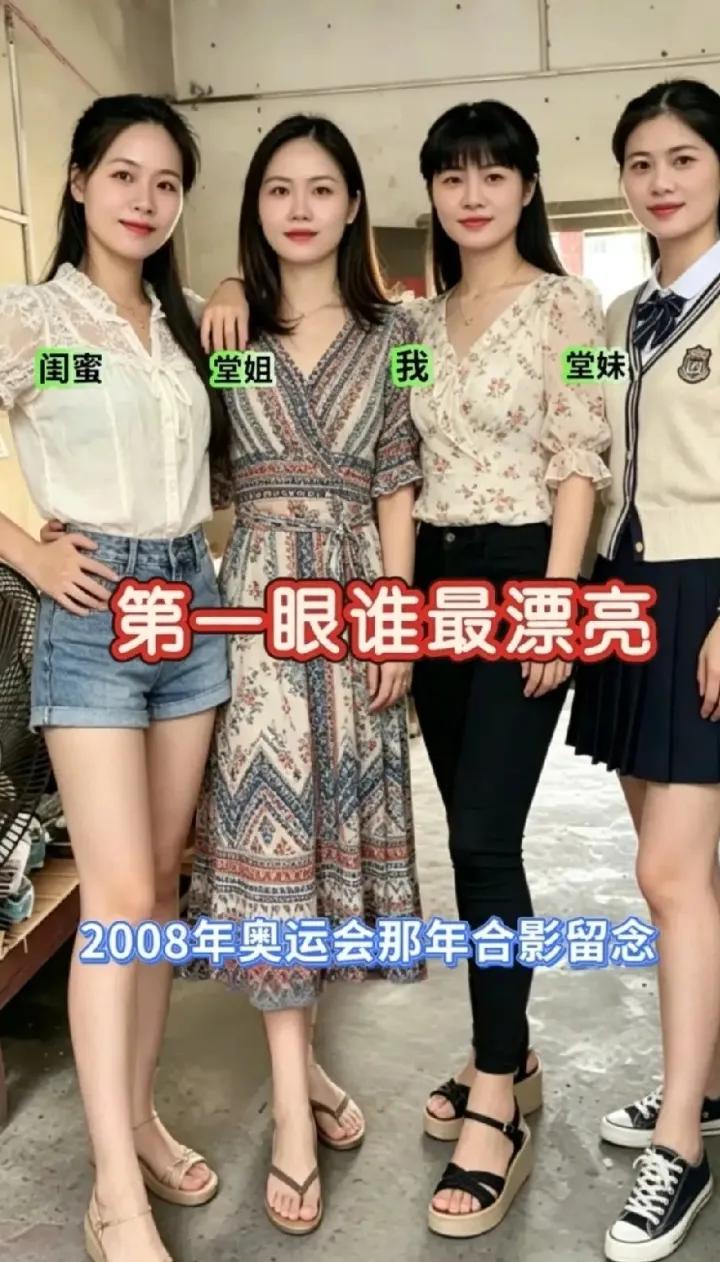 家人们，我的堂姐是不是比我漂亮。