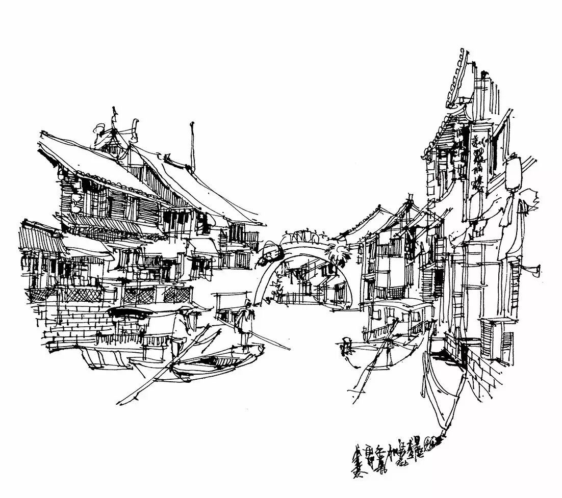 钢笔画(三)|夏克梁​​​