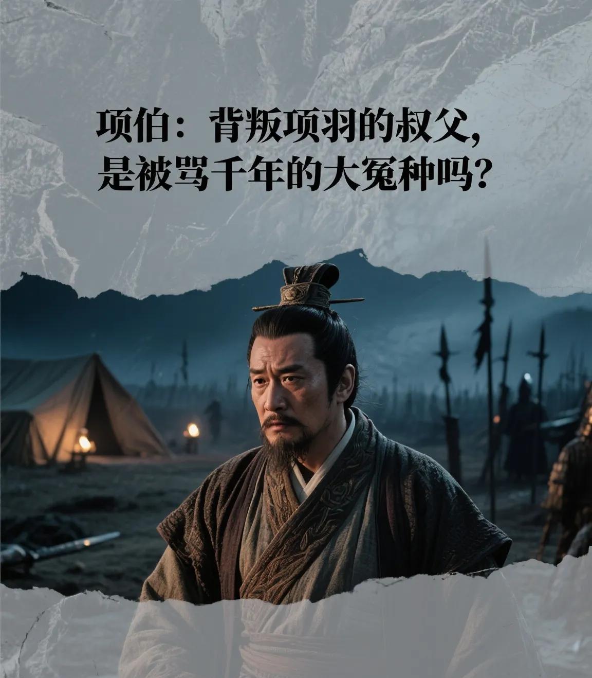 项伯：背叛项羽的叔父，是被骂千年的大冤种吗？公元202年，刘邦60万大军围困垓