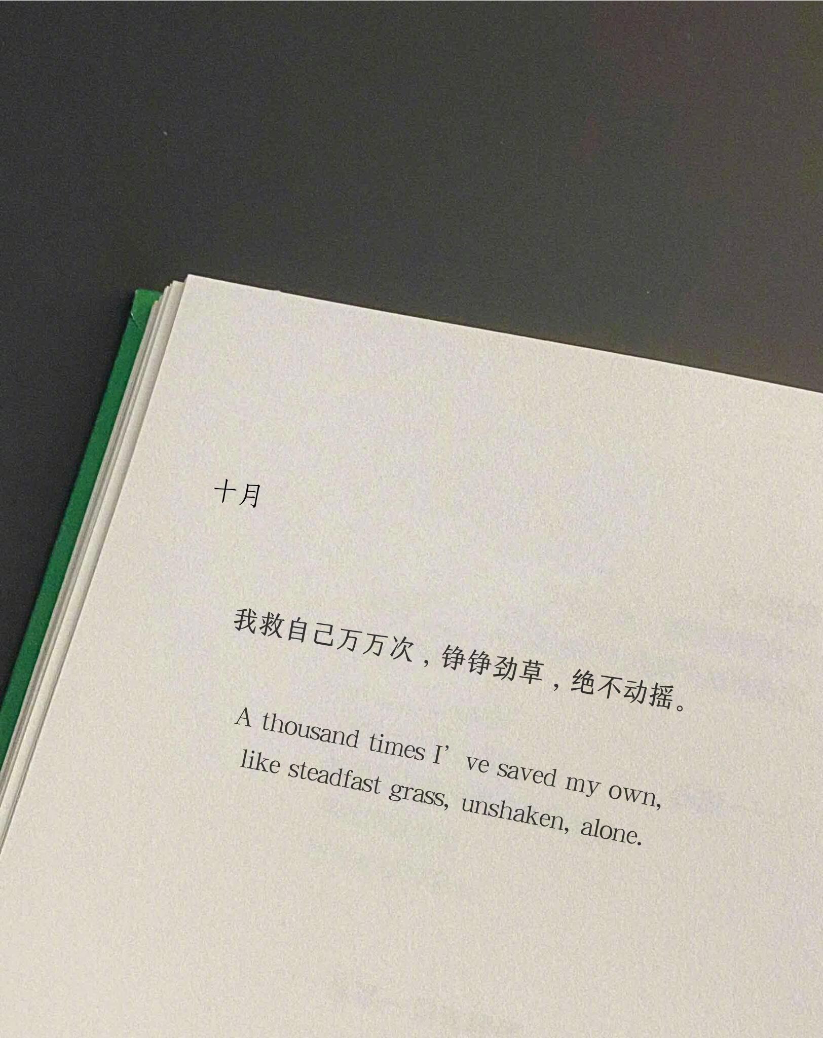 “我救自己万万次，铮铮劲草，绝不动摇。”​​​