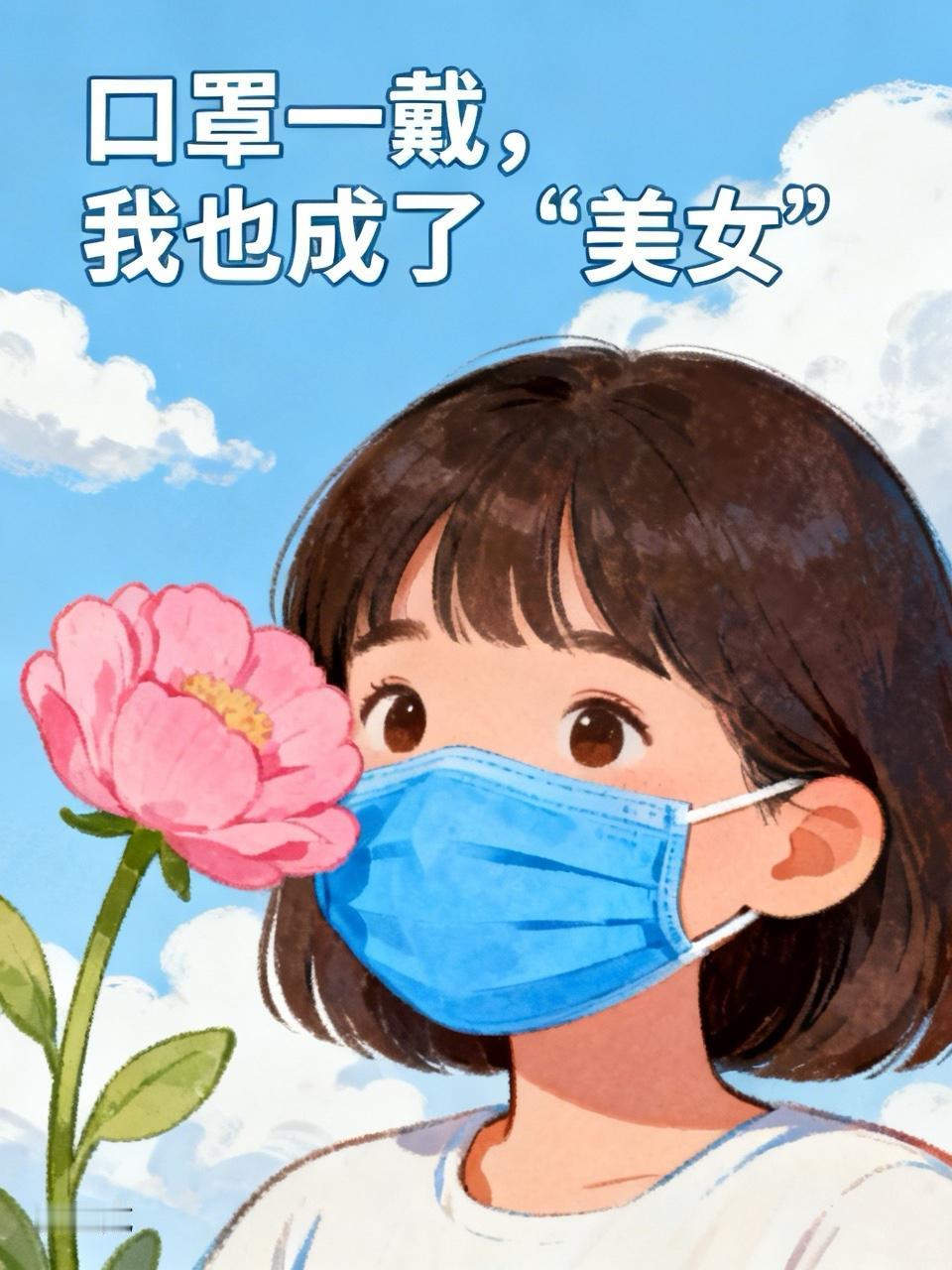 口罩一戴，我也成了“美女”告诉你个秘密，自从戴上口罩，我老公天天夸我好看。