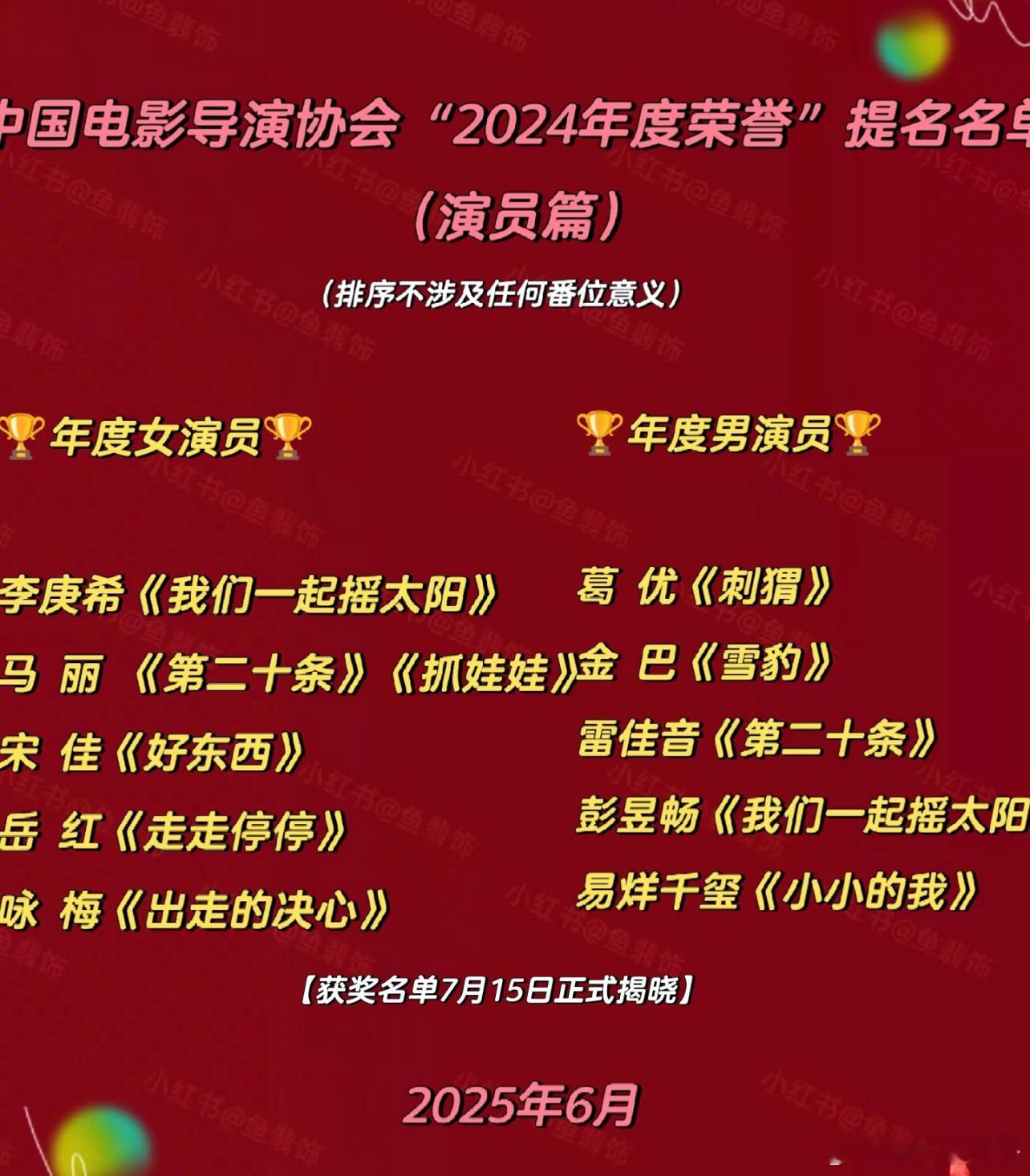 中国电影导演之夜易烊千玺这把肯定横扫了，演的太好了，预测咏梅和四字弟弟​​​
