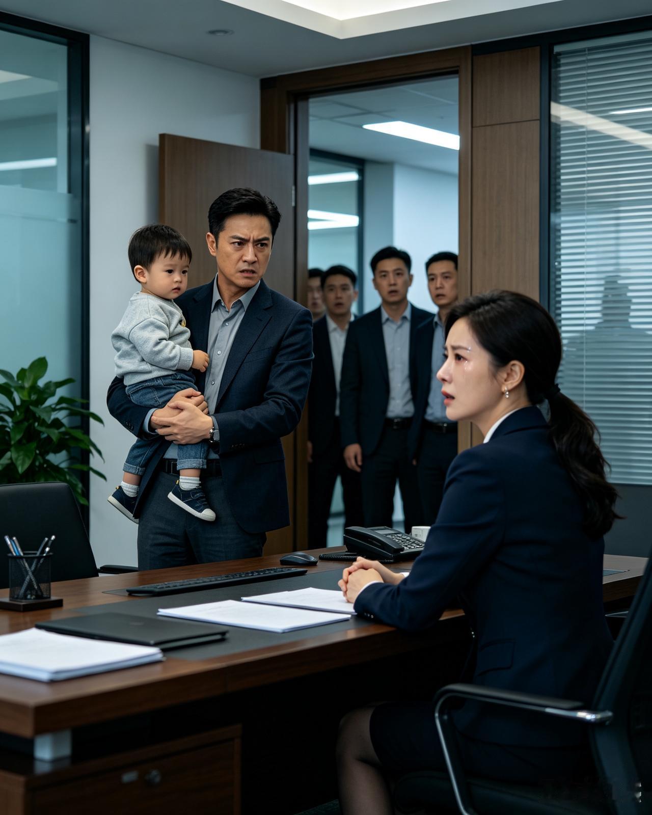 我和女董事长隐婚四年，带娃上班惨遭男秘书勒令停职，我怒闯办公室揭穿真相，让她亲自