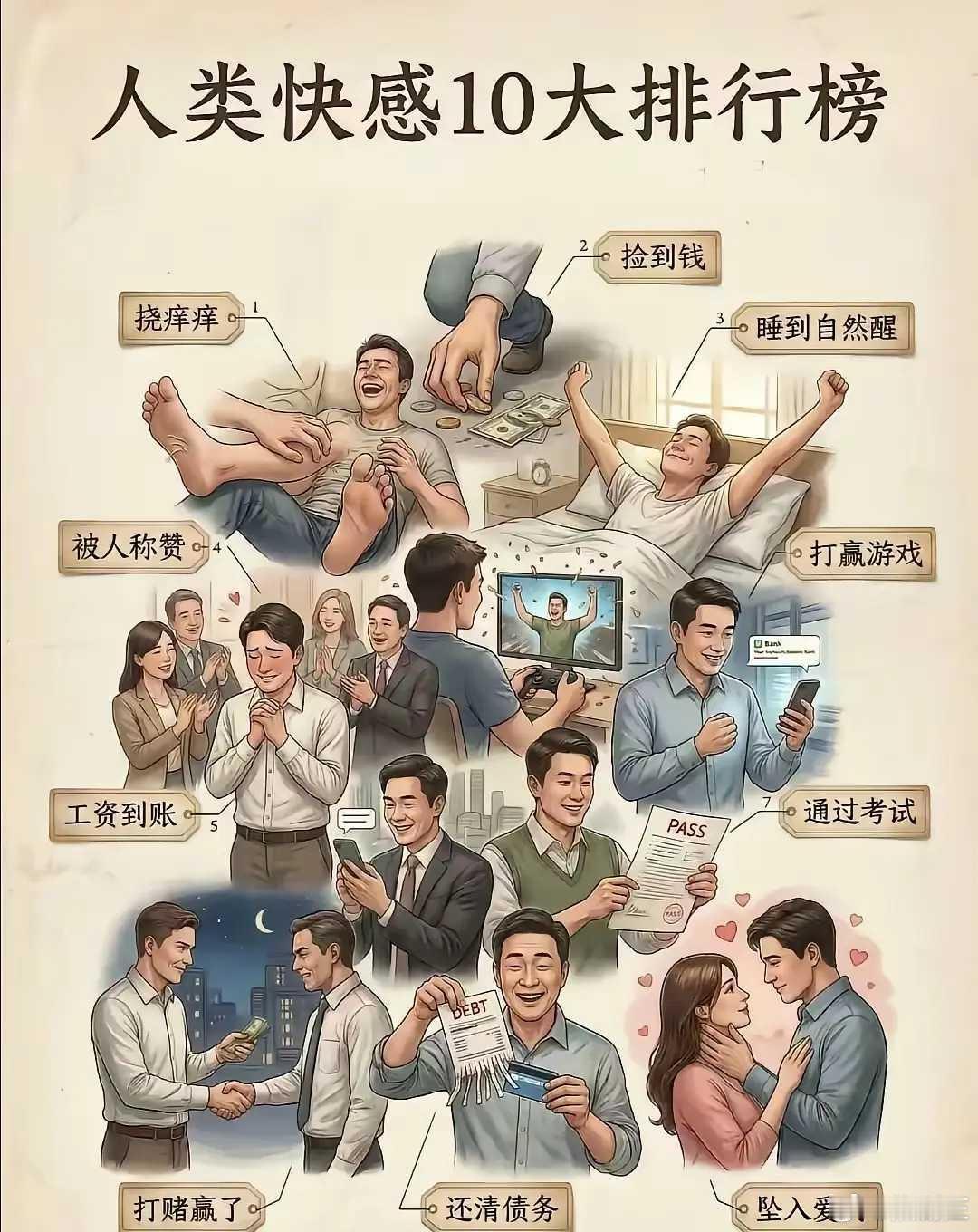 人类十大快感排行榜