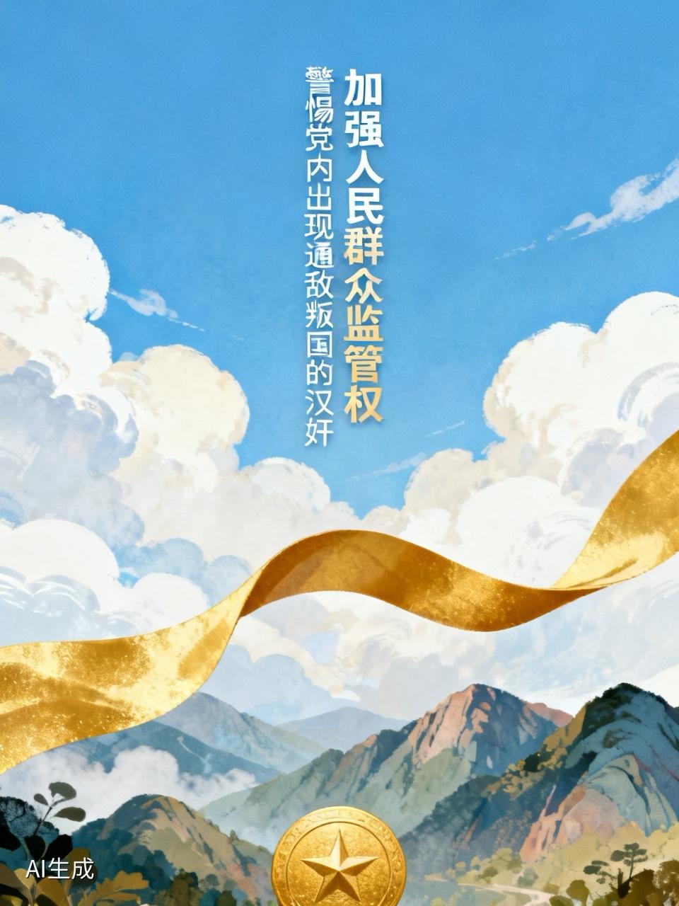 加强人民群众的监管权，警惕党内出现通敌叛国的汉奸加强人民群众的监管权太有必要了