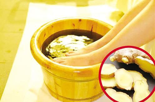 得了风寒感冒, 不妨试试生姜泡脚!