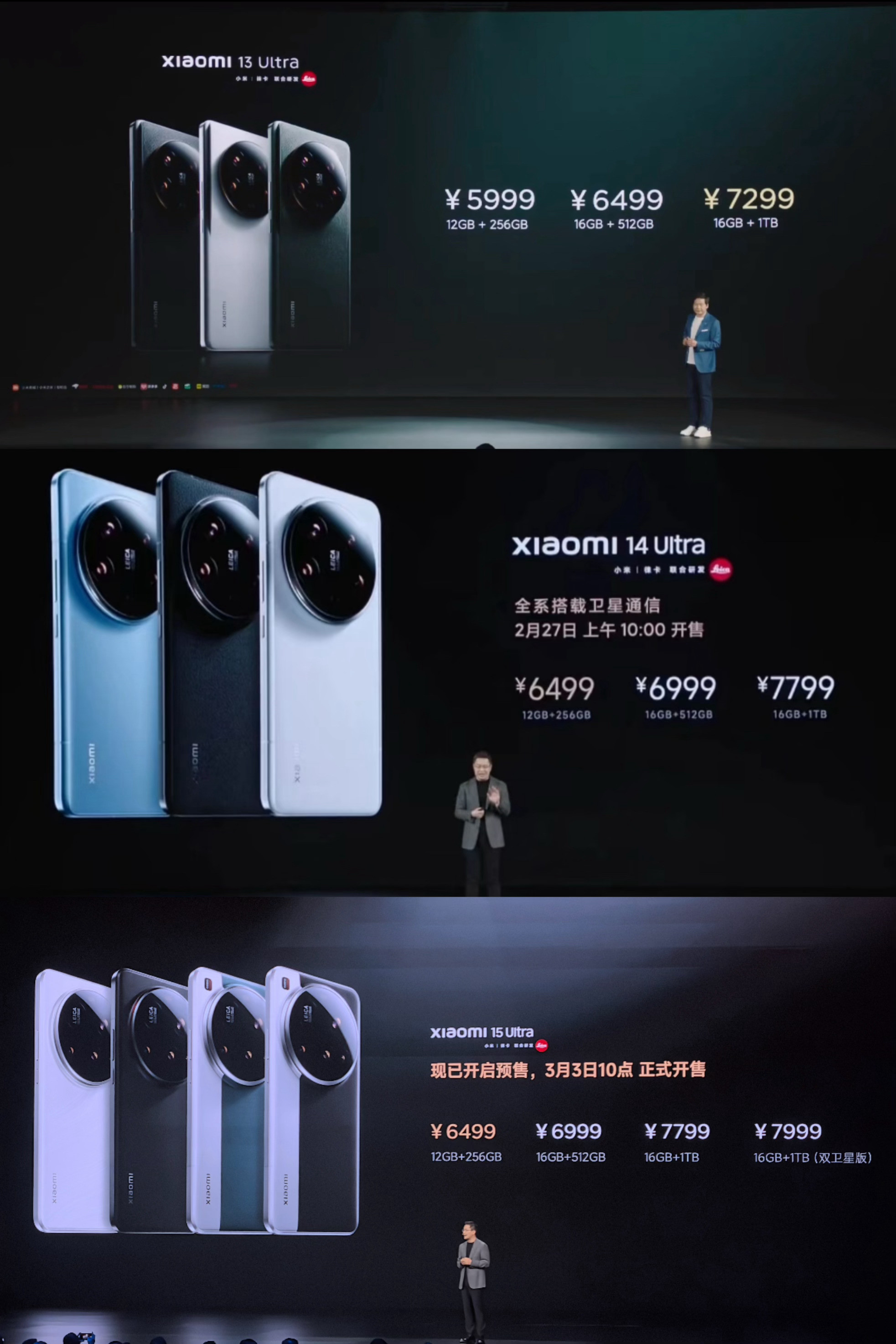 前几代Ultra的起售价，这一代17Ultra在影像方面：搭载1英寸LOFI