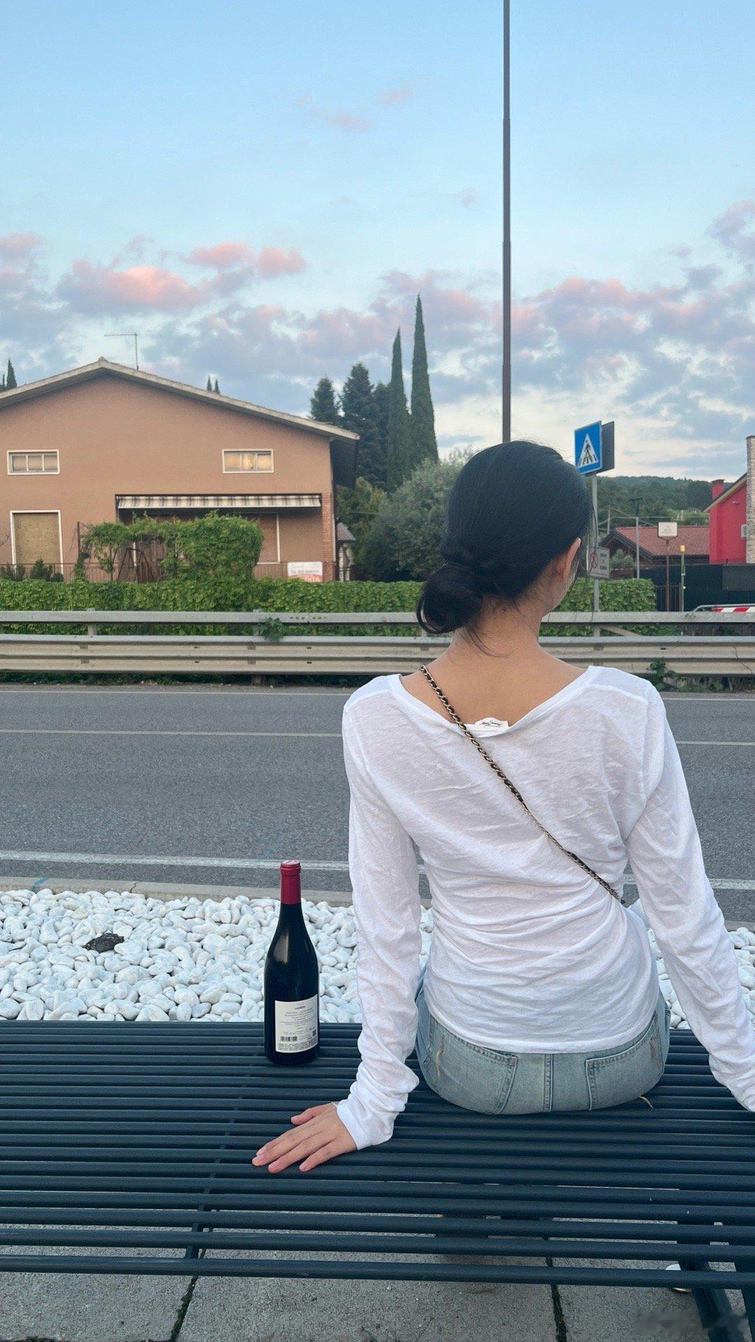 美丽的夕阳与月亮☺️​​​