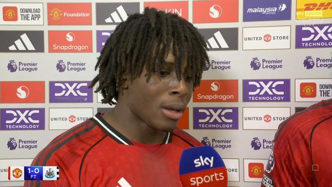 多尔古“我只是听从阿莫林的指示，他告诉我需要增强自信。我觉得我今天打得不错。我只