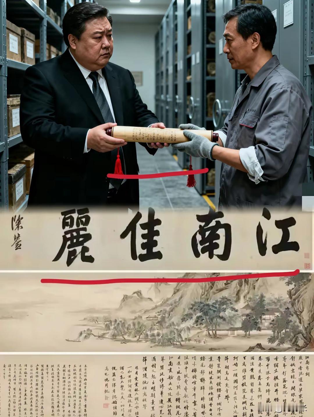 从澳洲火急火燎赶回来，宁波商人朱光这次算是识时务。主动把起拍价8800万的《江