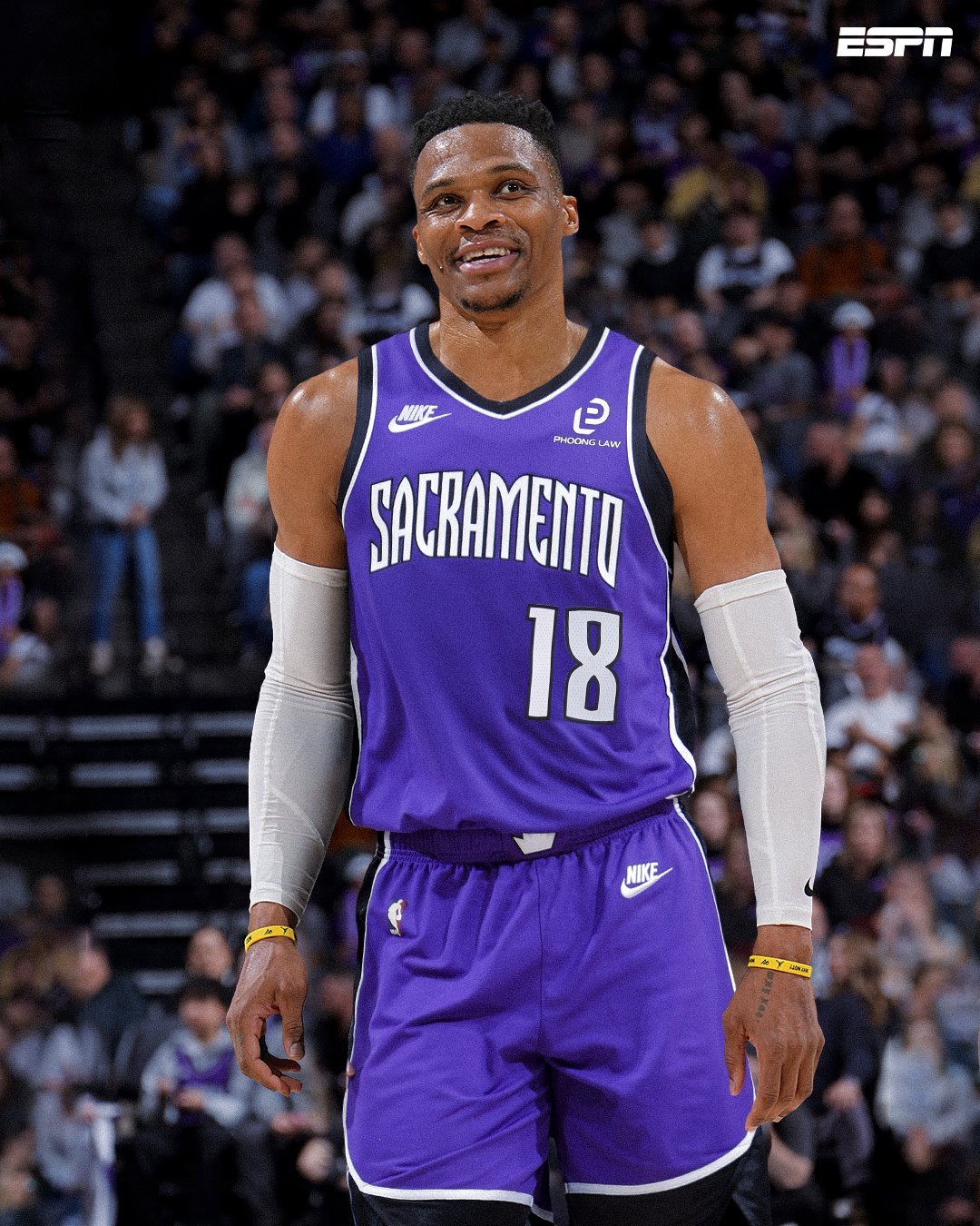 捡到宝了？过去6场的威少……[惊恐]——对湖人，18分6篮板6助攻——对雷霆，1