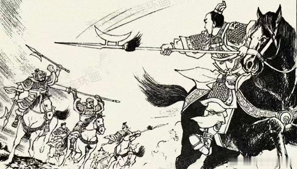 三国曹操攻下兖州，来夺濮阳，吕布自恃艺高，迎击曹操，曹操新收的许褚与典