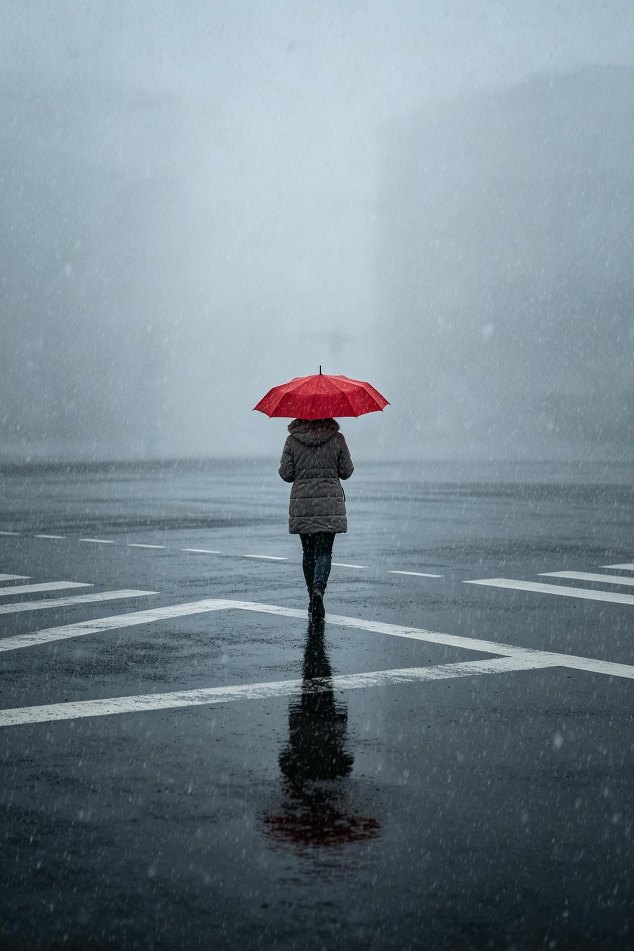 很清醒的一段话：“你以为你失去了一个为你撑伞的人。其实分开后，你才发现，你的世