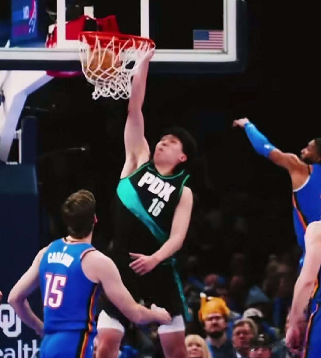 好消息！杨瀚森终于上场了坏消息！基本都是垃圾时间刷一刷今天杨瀚森展现了他的进