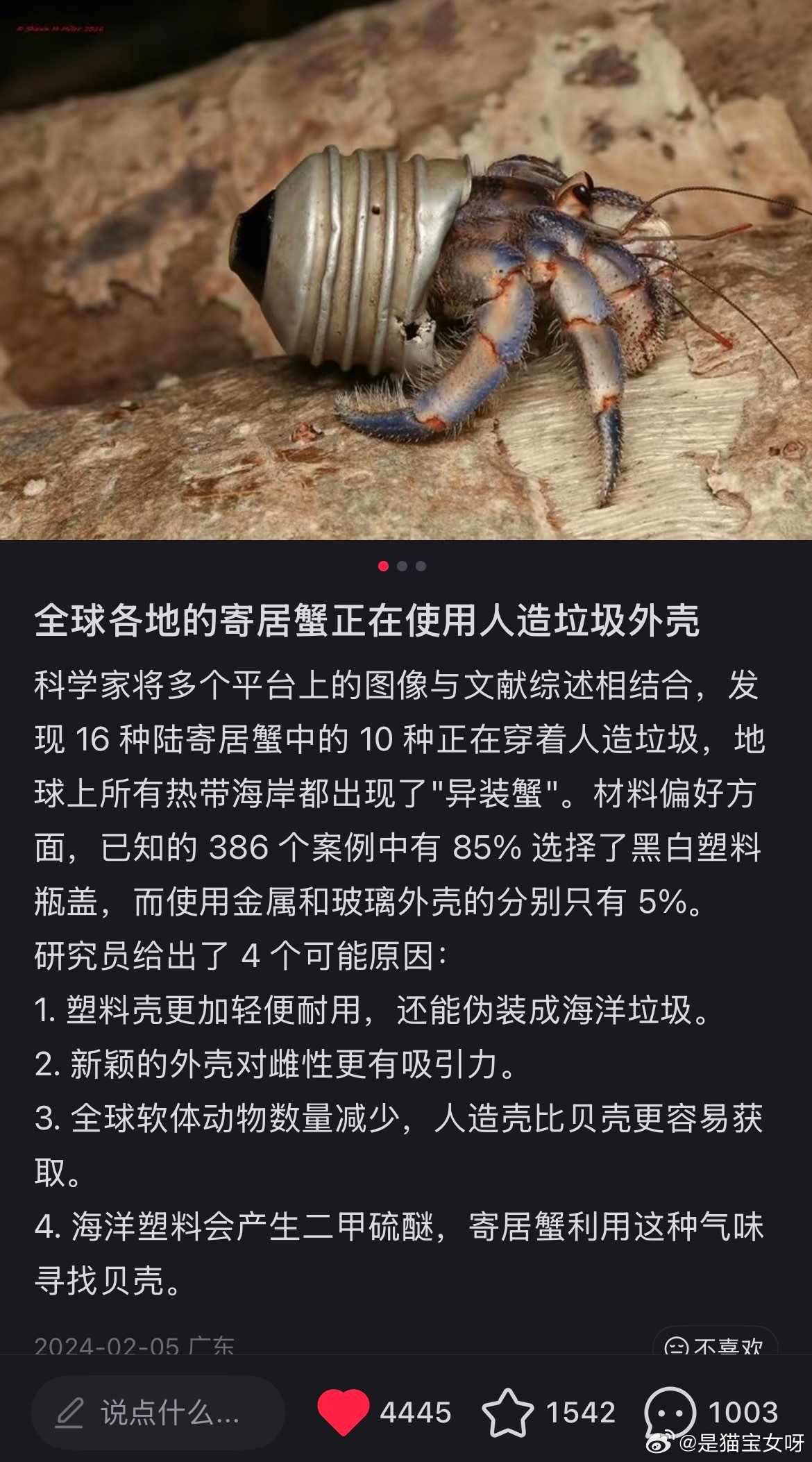 每天分享一个令人心碎的海底故事​​​
