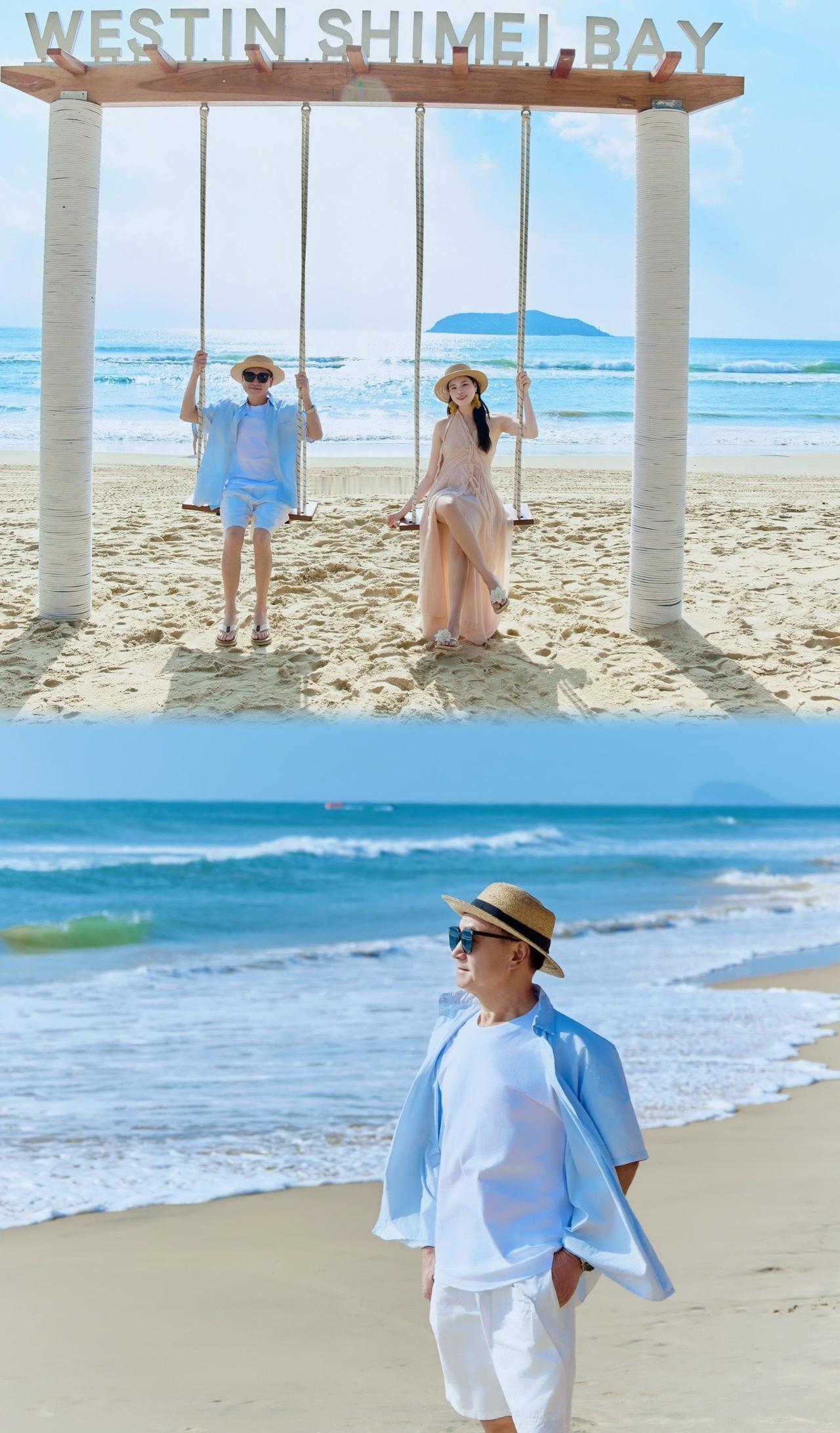 🌊这是为父亲提前准备的六十大寿生日旅行第一站—陪他一起看海。这里的蓝不是照片里