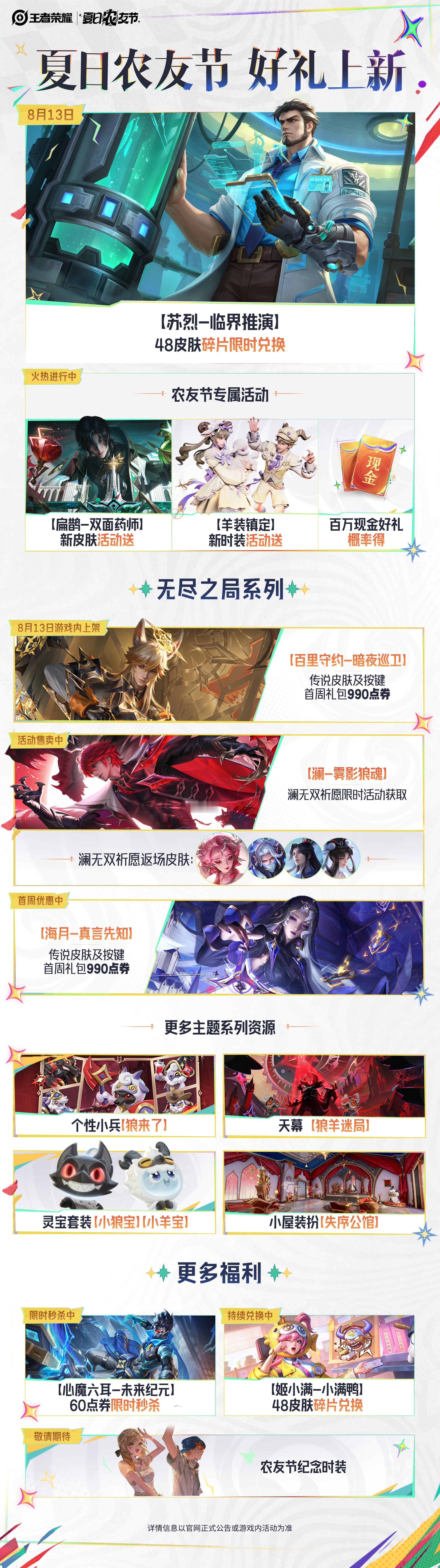 王者荣耀苏烈新皮肤临界推演皮肤碎片换苏烈新皮肤王者荣耀王者荣耀夏日农友节好礼上