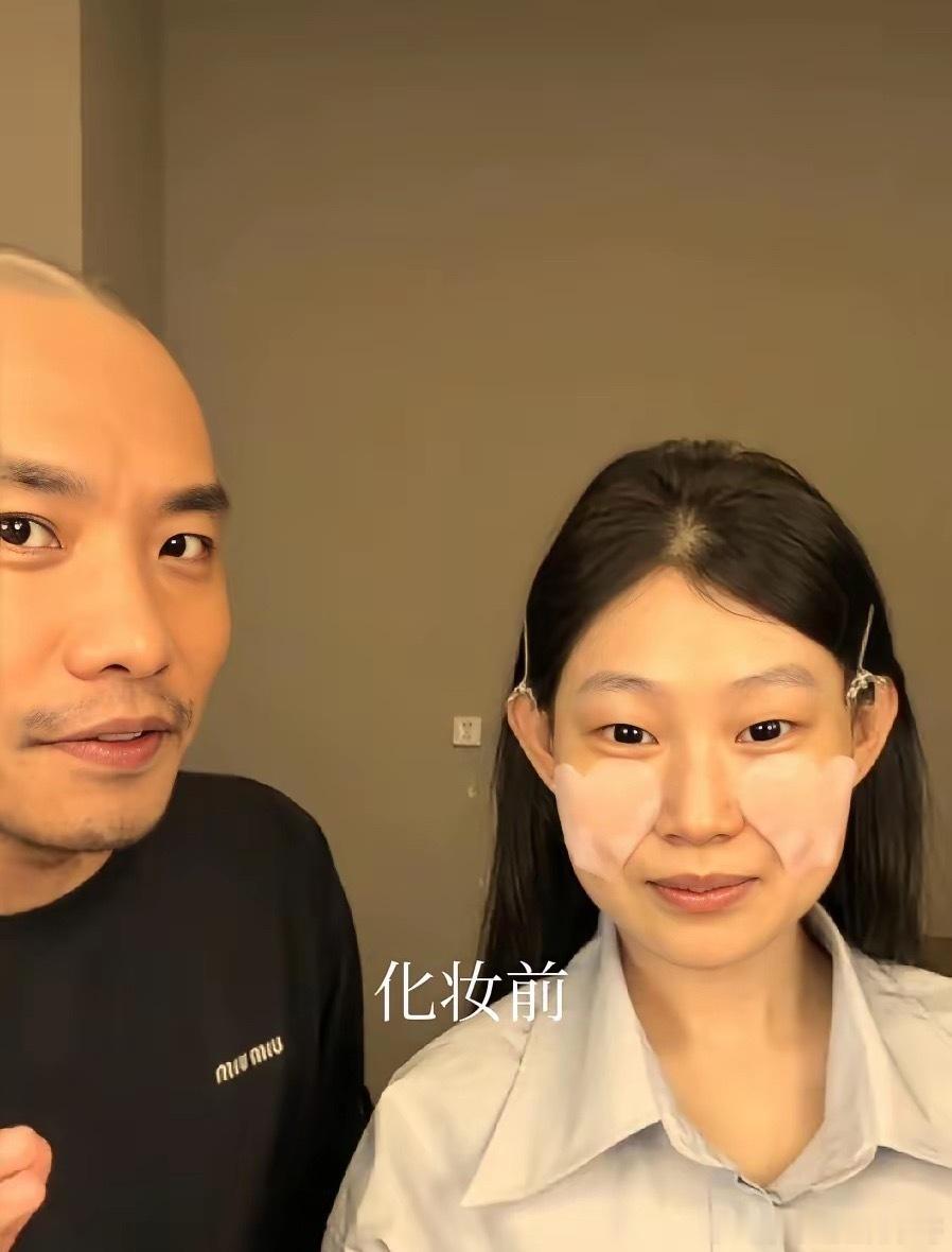 沈佳润男化妆师真牛，看她化妆前后对比！